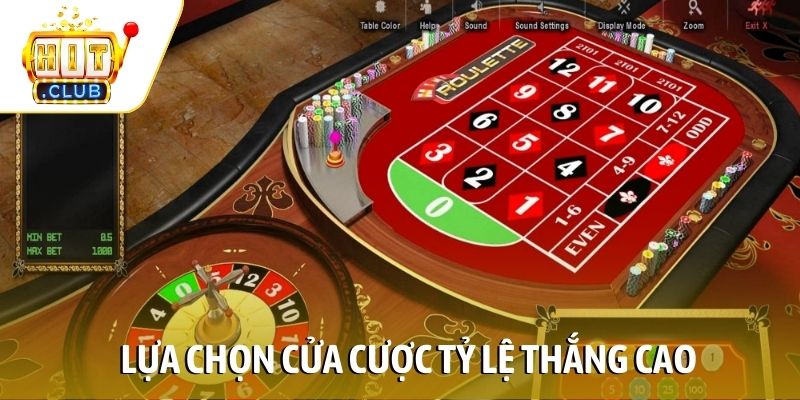 Lựa chọn cửa cược tỷ lệ thắng cao