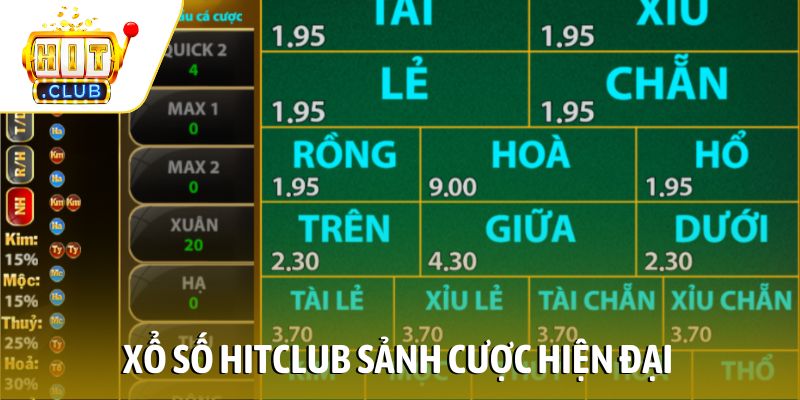 Xổ số HITCLUB sảnh cược hiện đại